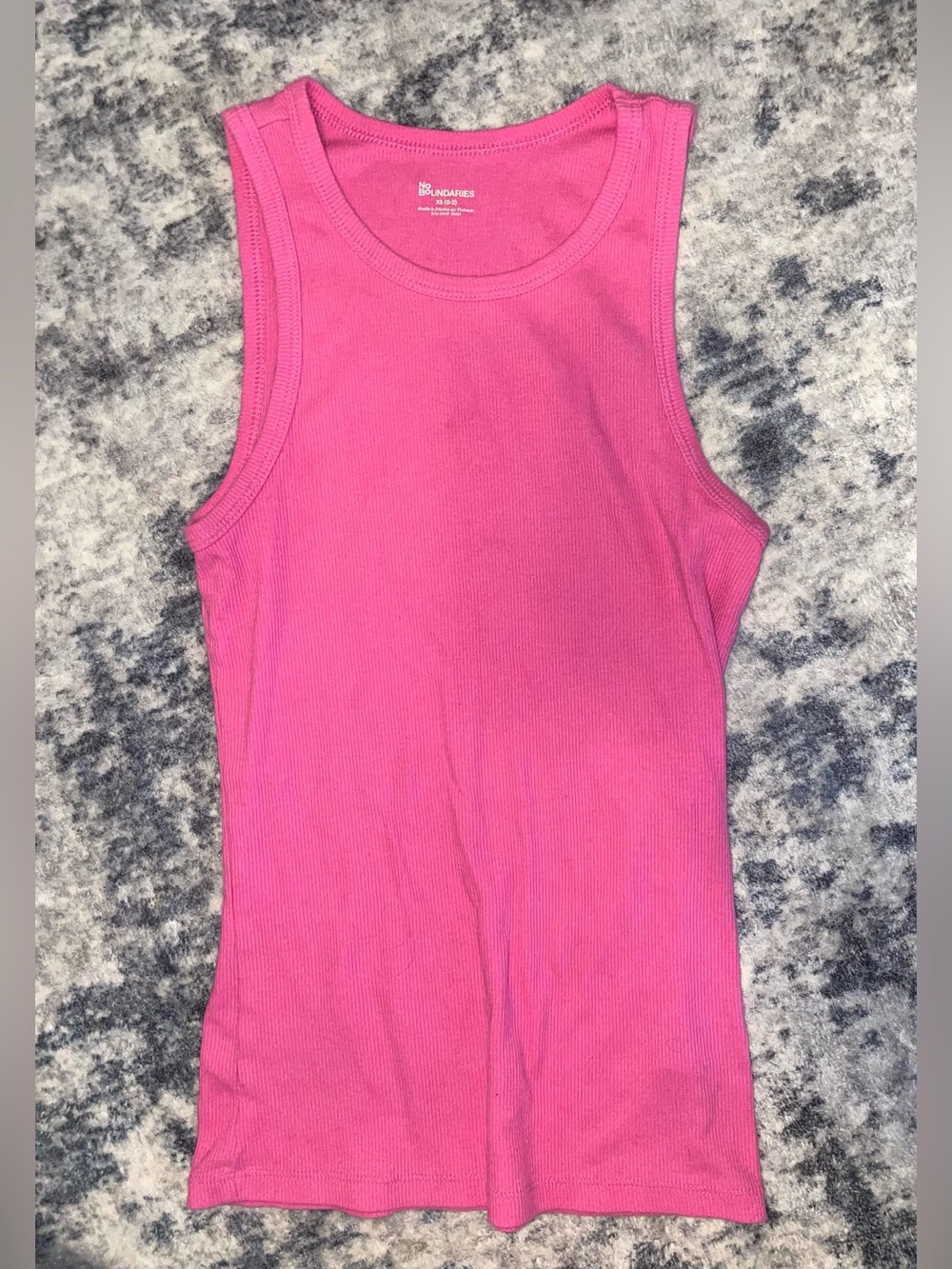 No Boundaries ribbed tank top